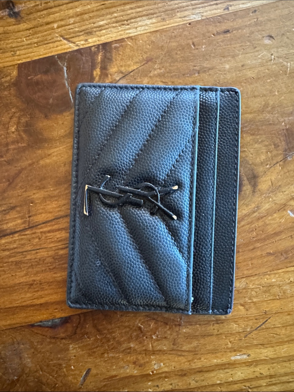 YSL leather card holder